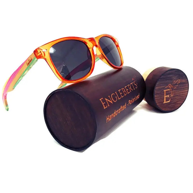 Muti-Colored Bamboo Sunglasses Purple Ariadne