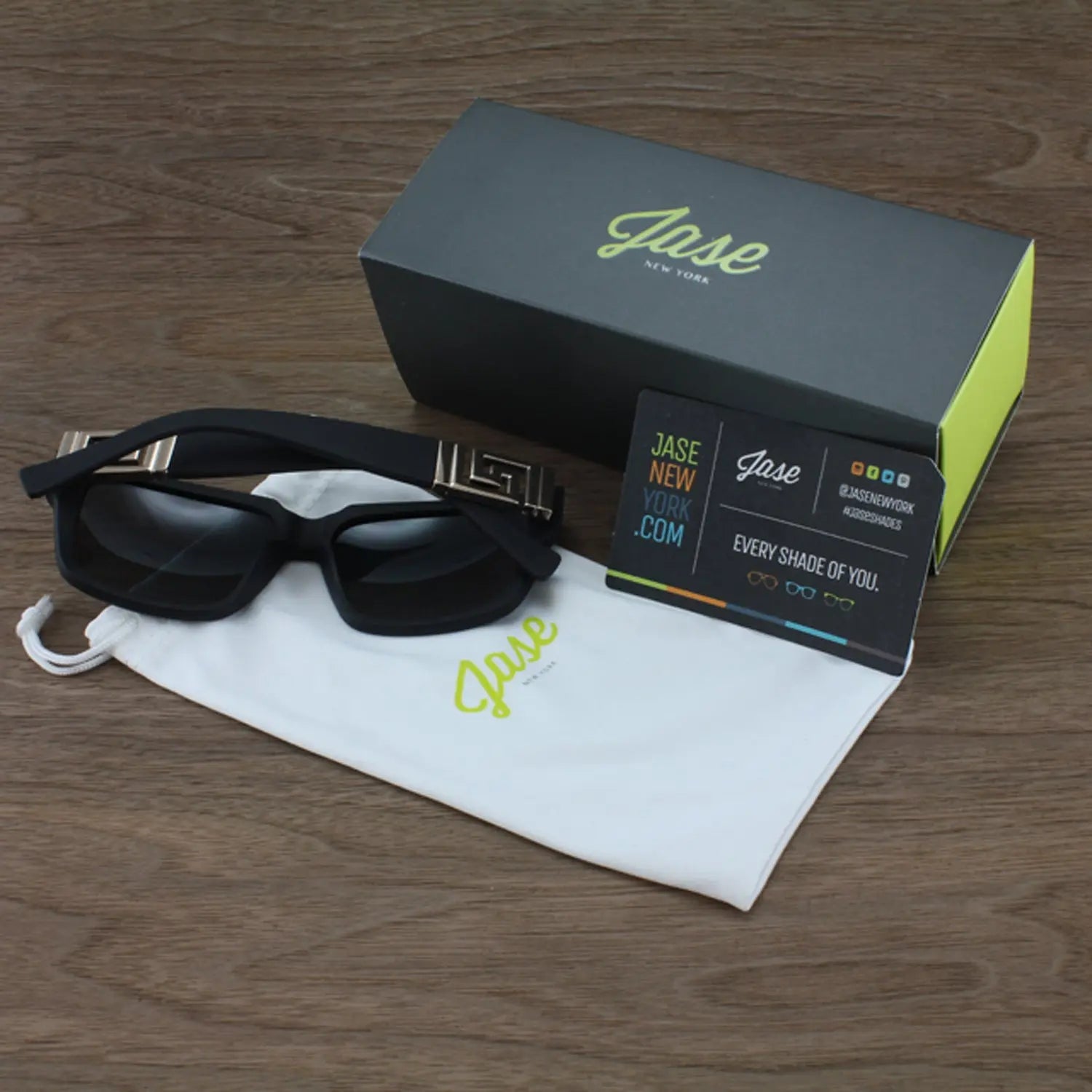 Jase New York Victor Sunglasses Mint Green Cherry