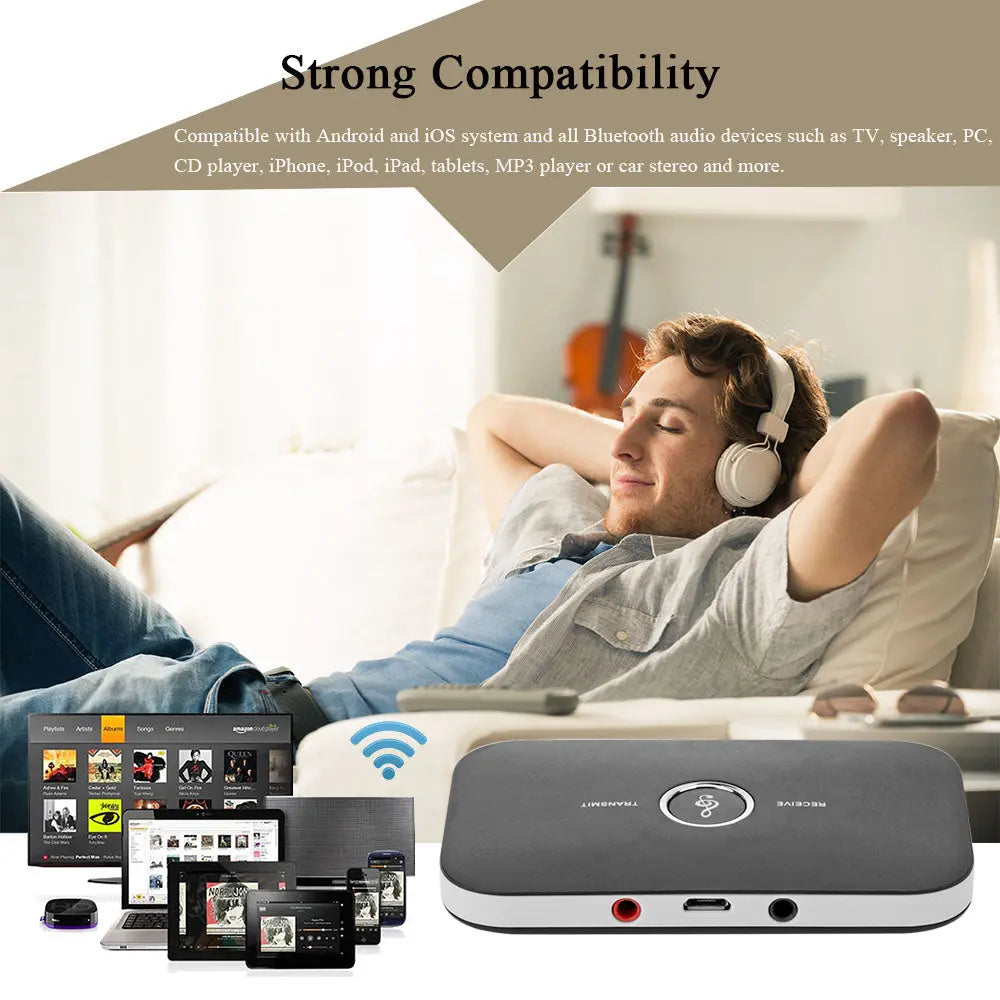 2-In-1 Bluetooth Audio Transmitter/Receiver Teal Simba