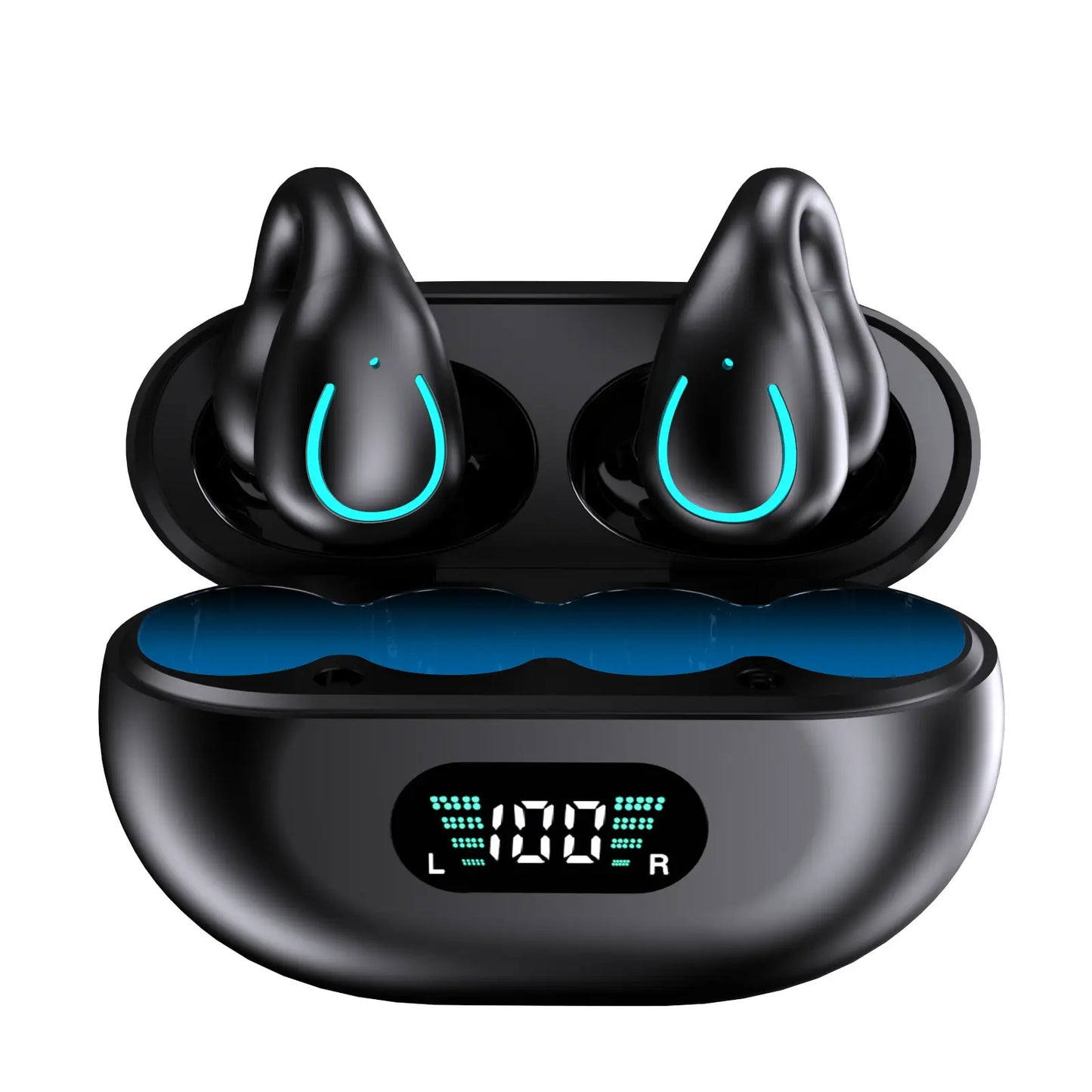 Open Ear Clip Wireless Earbuds Lilac Milo