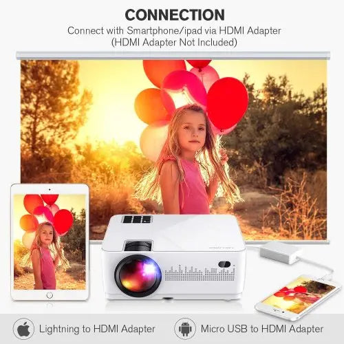 LCD/HD Video Projector W/Carrying Case Teal Simba