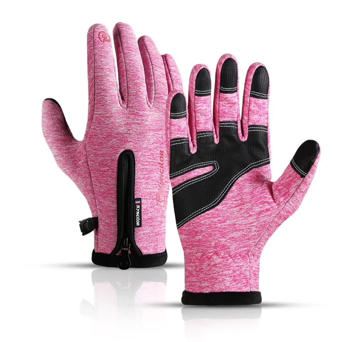 Winter Windproof Warm Gloves Peach Castor