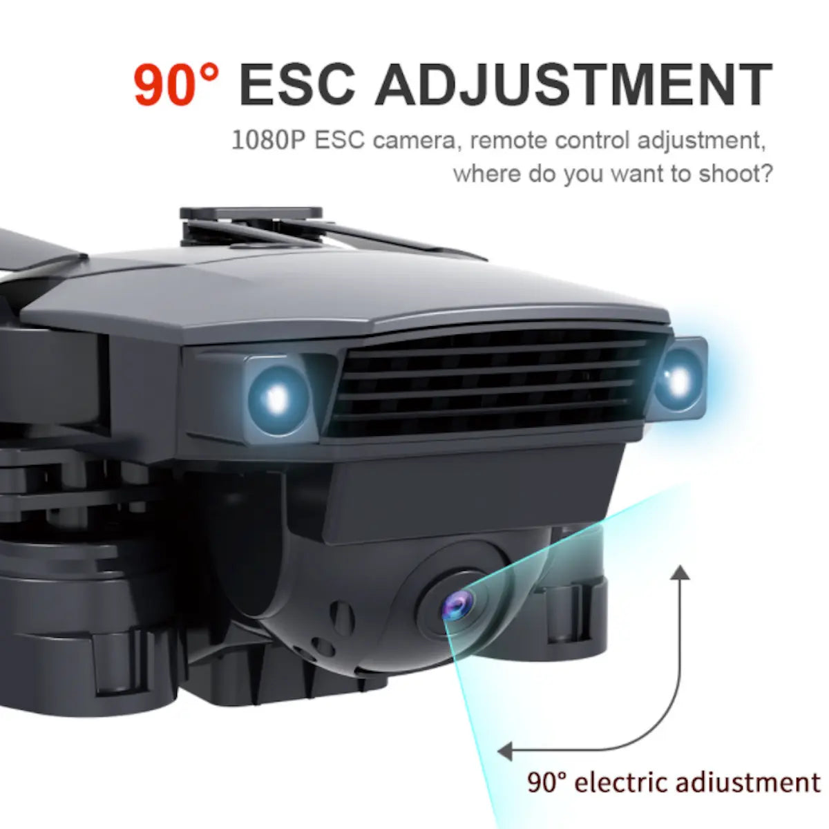 Wide Angle Dual Camera Drone Yellow Pandora