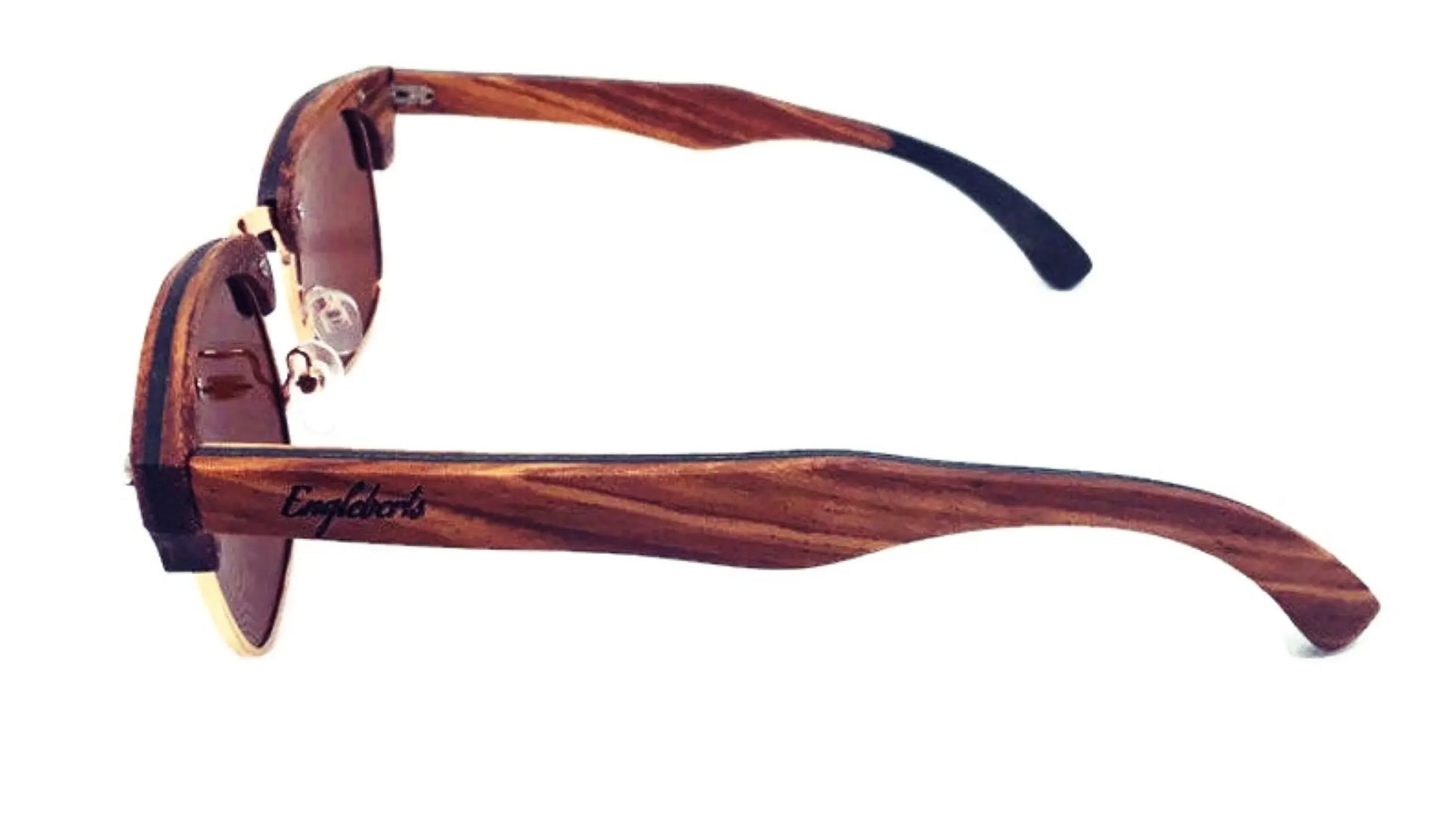 Real Ebony & Zebrawood Sunglasses Purple Ariadne