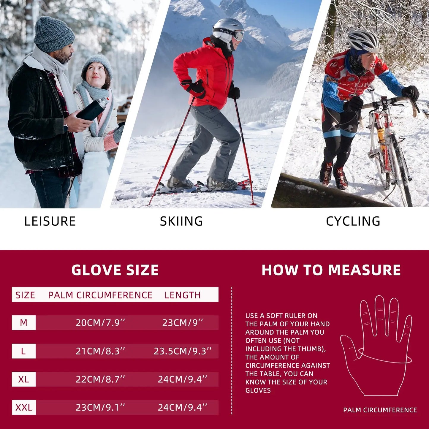 Anti-Slip Unisex Driving Winter Gloves Pink Iolaus