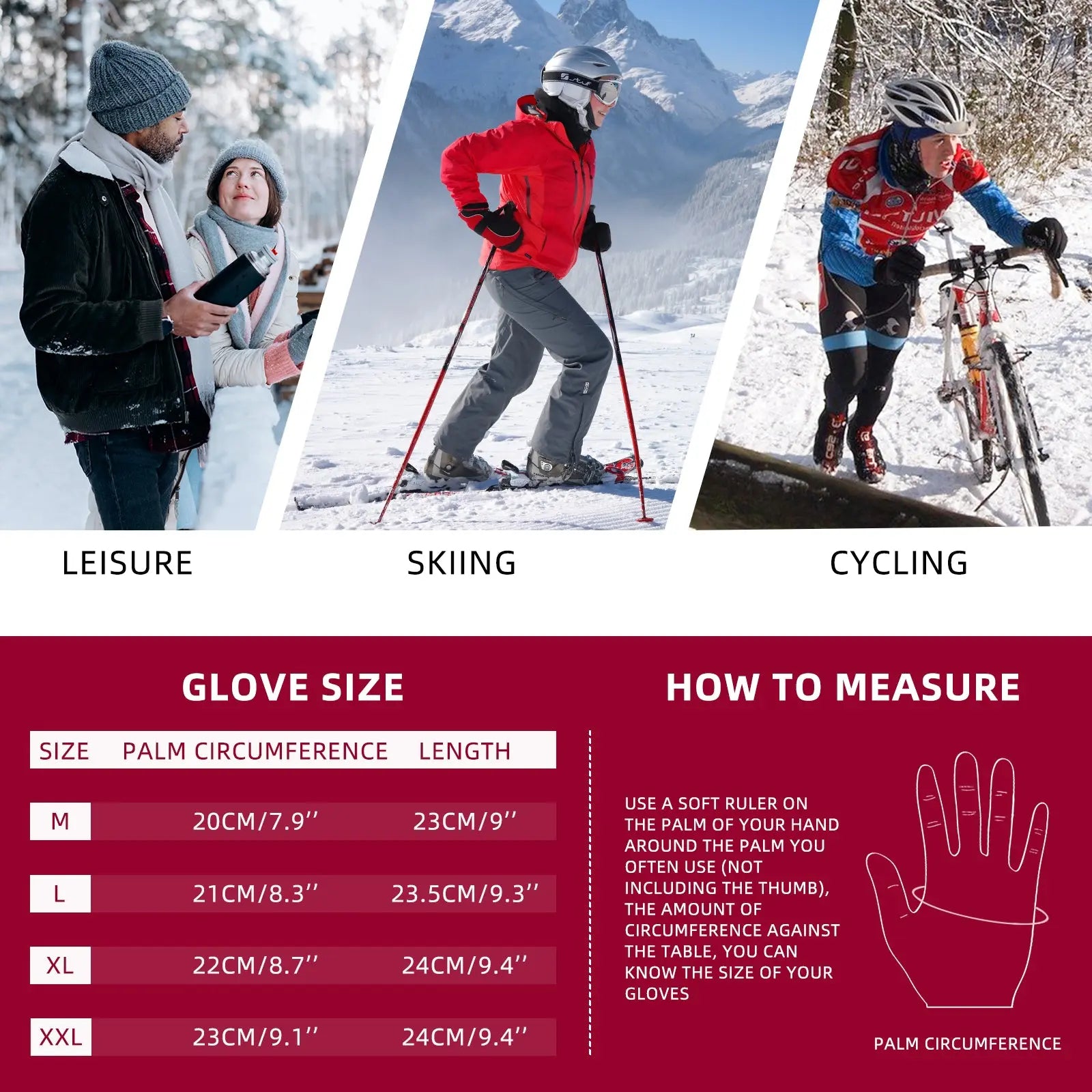 Anti-Slip Unisex Driving Winter Gloves Pink Iolaus