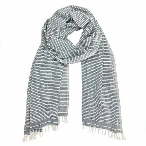 Ethiopian Stripe Wrap Scarf Ariel