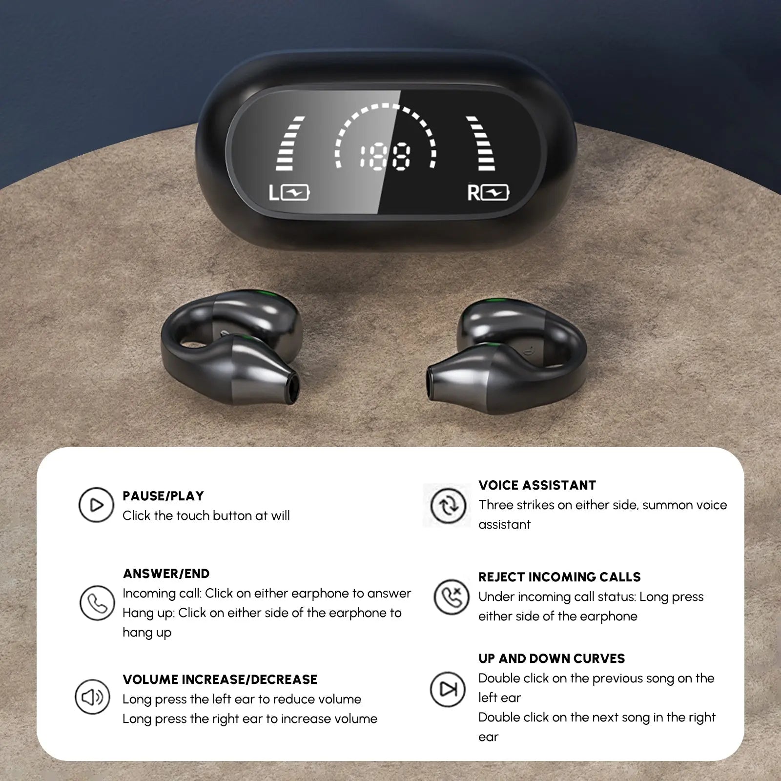 Stereo Bluetooth Earbuds Waterproof Pink Iolaus