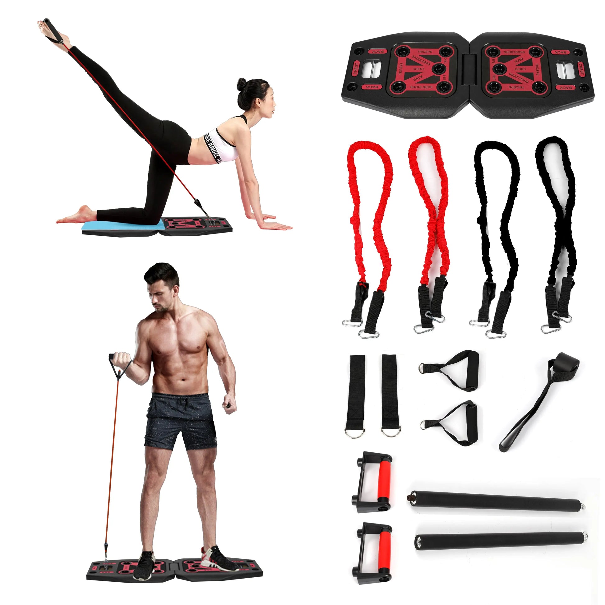 9-In-1 Push Up Board System Copper Hecuba